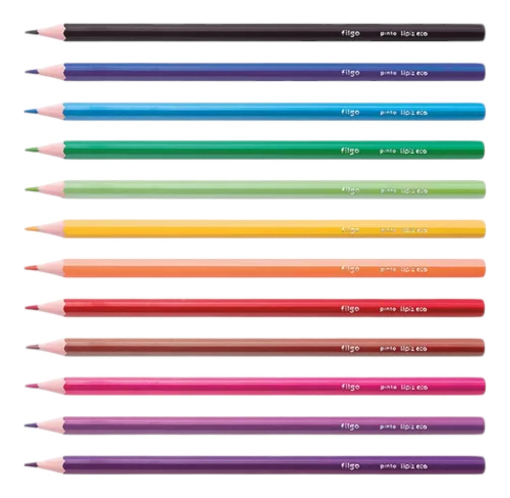 Lapices Filgo Pinto X 12 Colores + 2 Lapices Grafito Hb