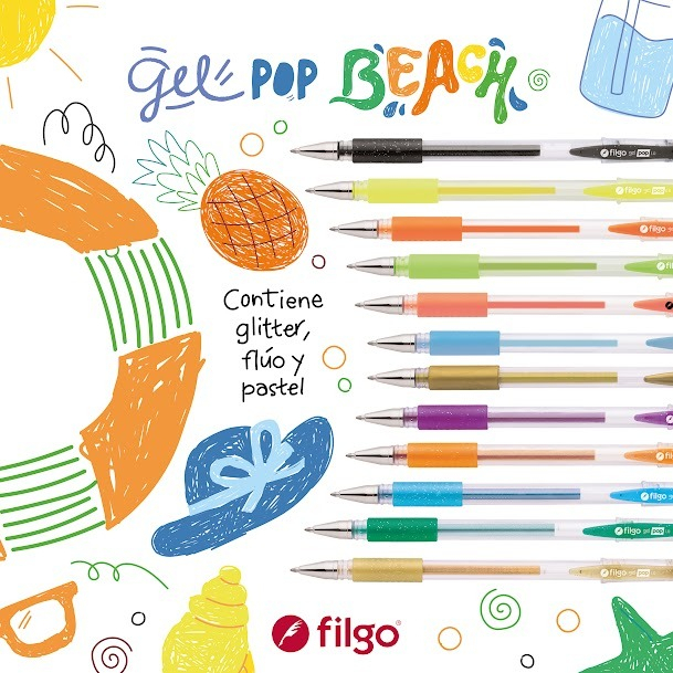 Roller Filgo Roller Gel Pop Roller Ball Pop Color Multicolor Trazo Medio 0.8 Mm En Blíster - Unidad De 1 X Unidad