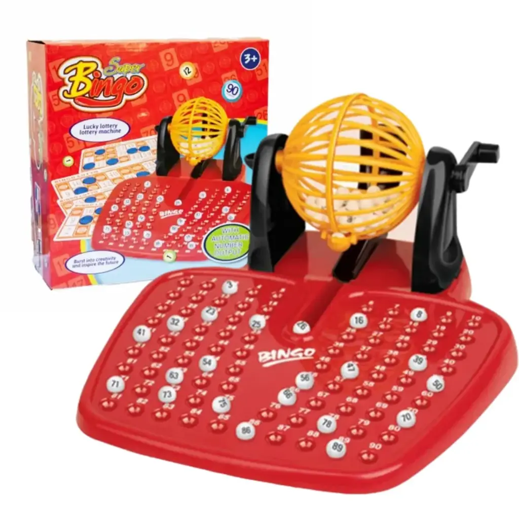 Juego de Mesa Bingo Completo Con Bolillero 