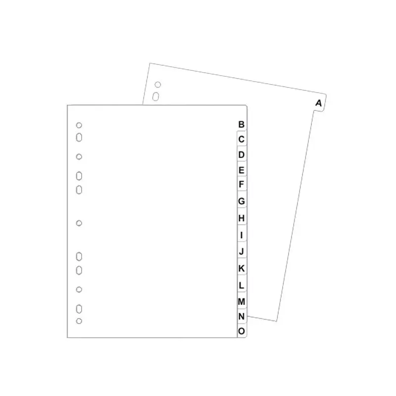 Separadores Índice Alfabético - DALI