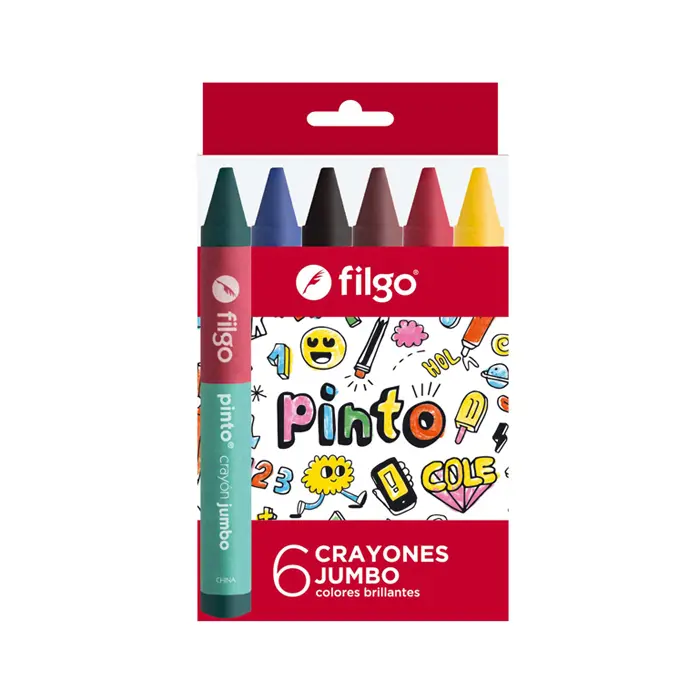 Crayones Jumbo Pinto x6 Filgo