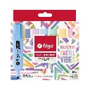 Resaltador Chato Pastel Vibes x10 Filgo