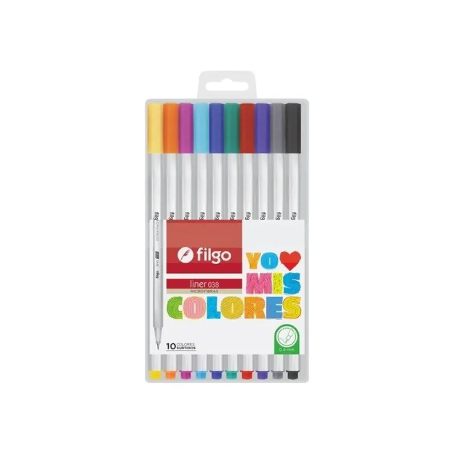 Fibras Colores 0.4 mm x10 Filgo