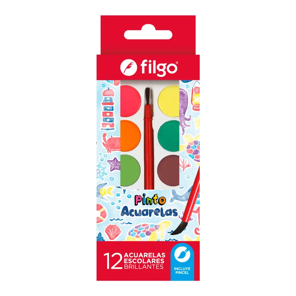 Acuarelas Pinto x12 Filgo