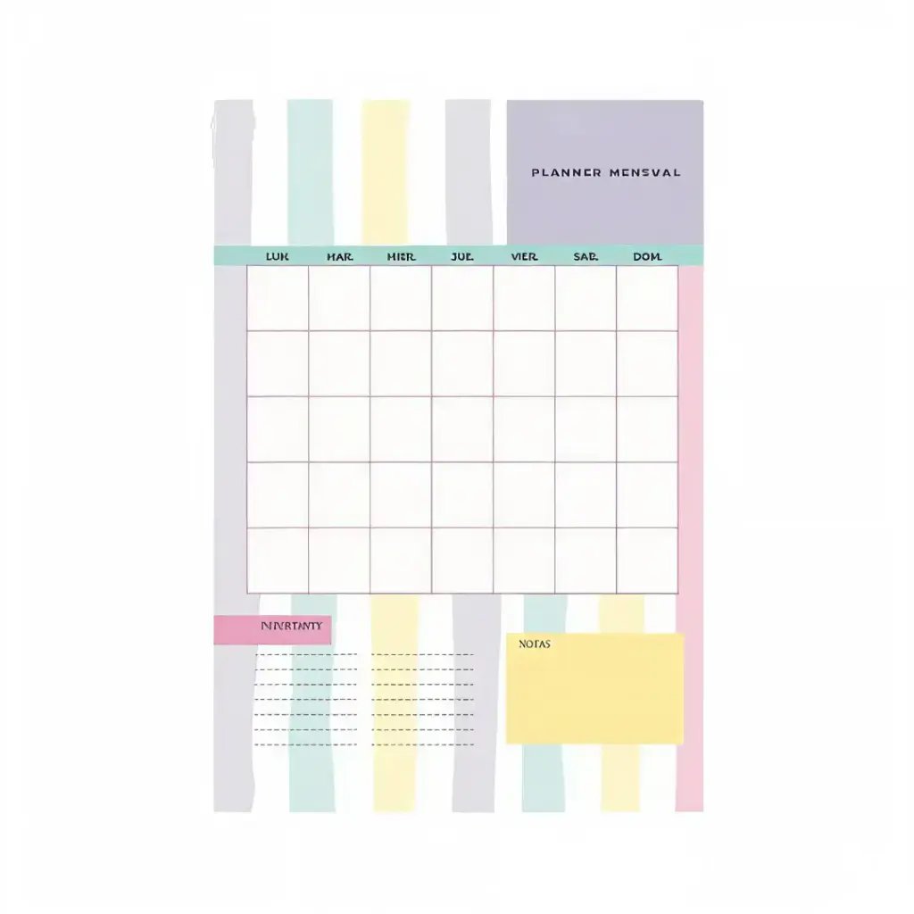 Planificador Mensual A4 - Ilustra