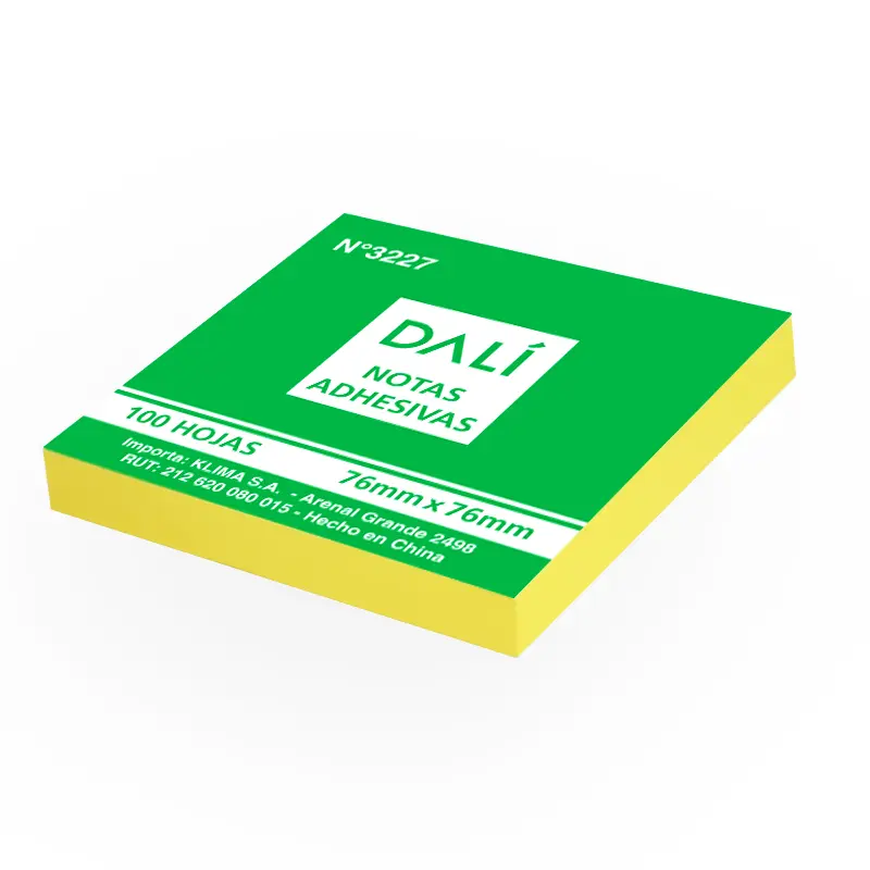 Notas Adhesivas 76mm x 76mm x100 DALI 