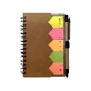 Libreta con Lapicera y Notas Adhesivas A6