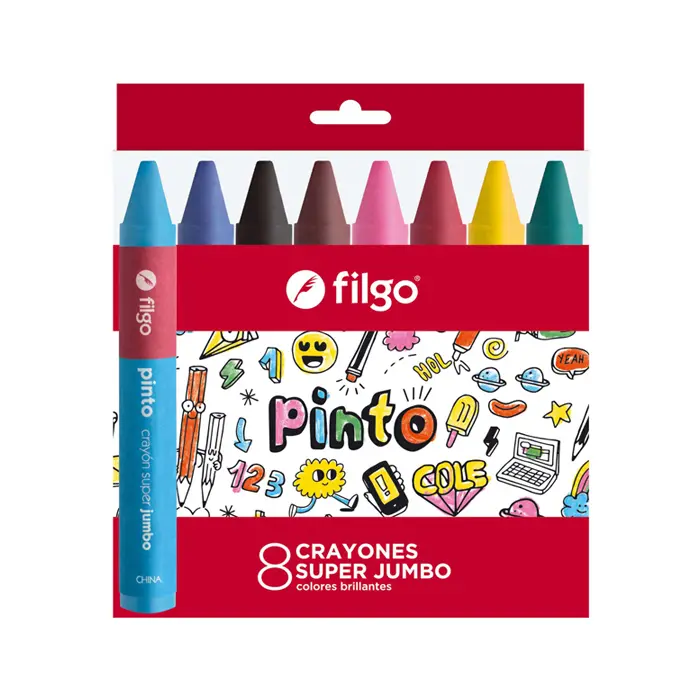Crayones Super Jumbo Pinto x8 Filgo