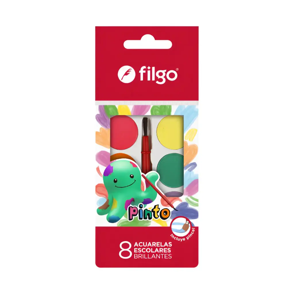 Acuarelas Pinto x8 Filgo