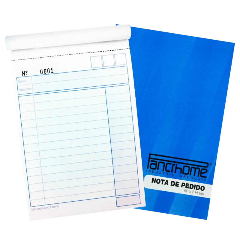 Block Nota De Pedido N.º 201