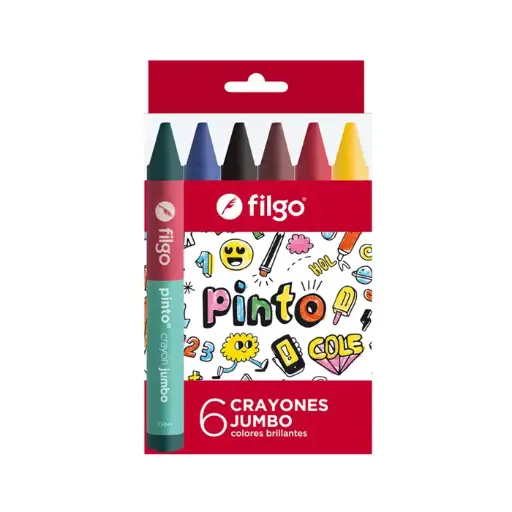 [46948537] Crayones Jumbo Pinto x6 Filgo
