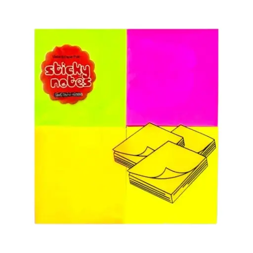 [33707078] Notas Adhesivas 4 colores 3x3cm