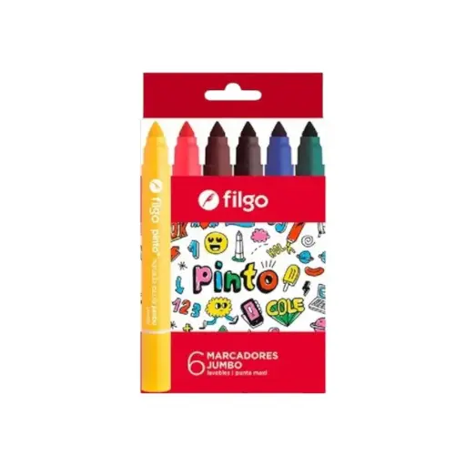 [14608258] Marcadores Escolares Jumbo x6 Filgo