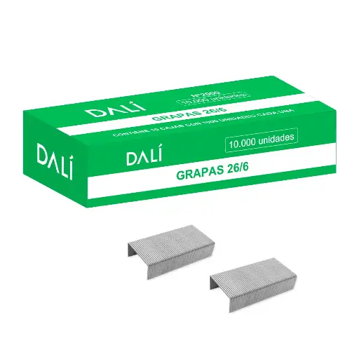 [46617326] Broches para Engrampadora N° 26/6 x1000 DALI