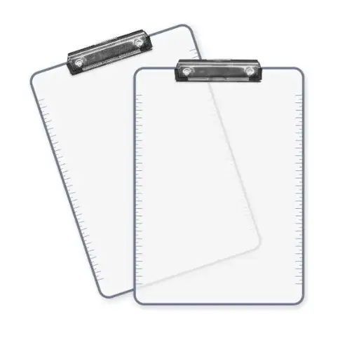 [43303674] Porta Block Acrílico A4 con Clip x1