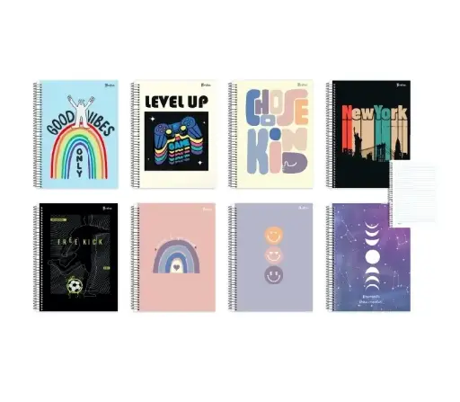 [96704837] Cuaderno con Espiral x1 Ilustra - 96 hojas