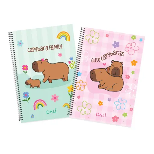 [76777743] Cuaderno con Espiral Capibara x1 DALI - 70 hojas