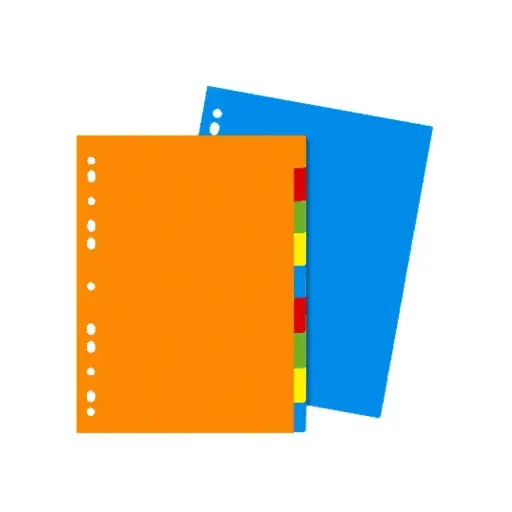 [12992083] Separadores Plásticos Colores 10 Divisiones 