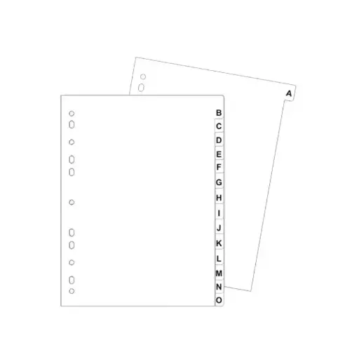 [55515485] Separadores Índice Alfabético - DALI